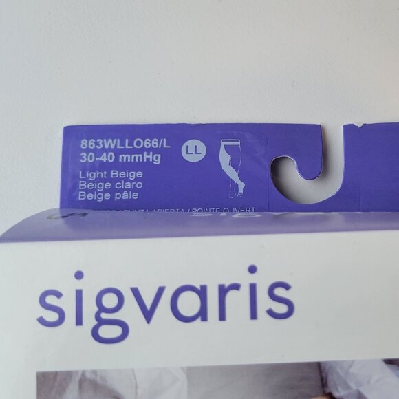 Sigvaris Medical Compression Stocking /Thigh-high/ LL / Light Beige / 863WLLO6L - Picture 3 of 5